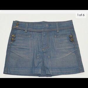 CITIZENS OF HUMANITY NAUTICAL DENIM MINI SKIRT